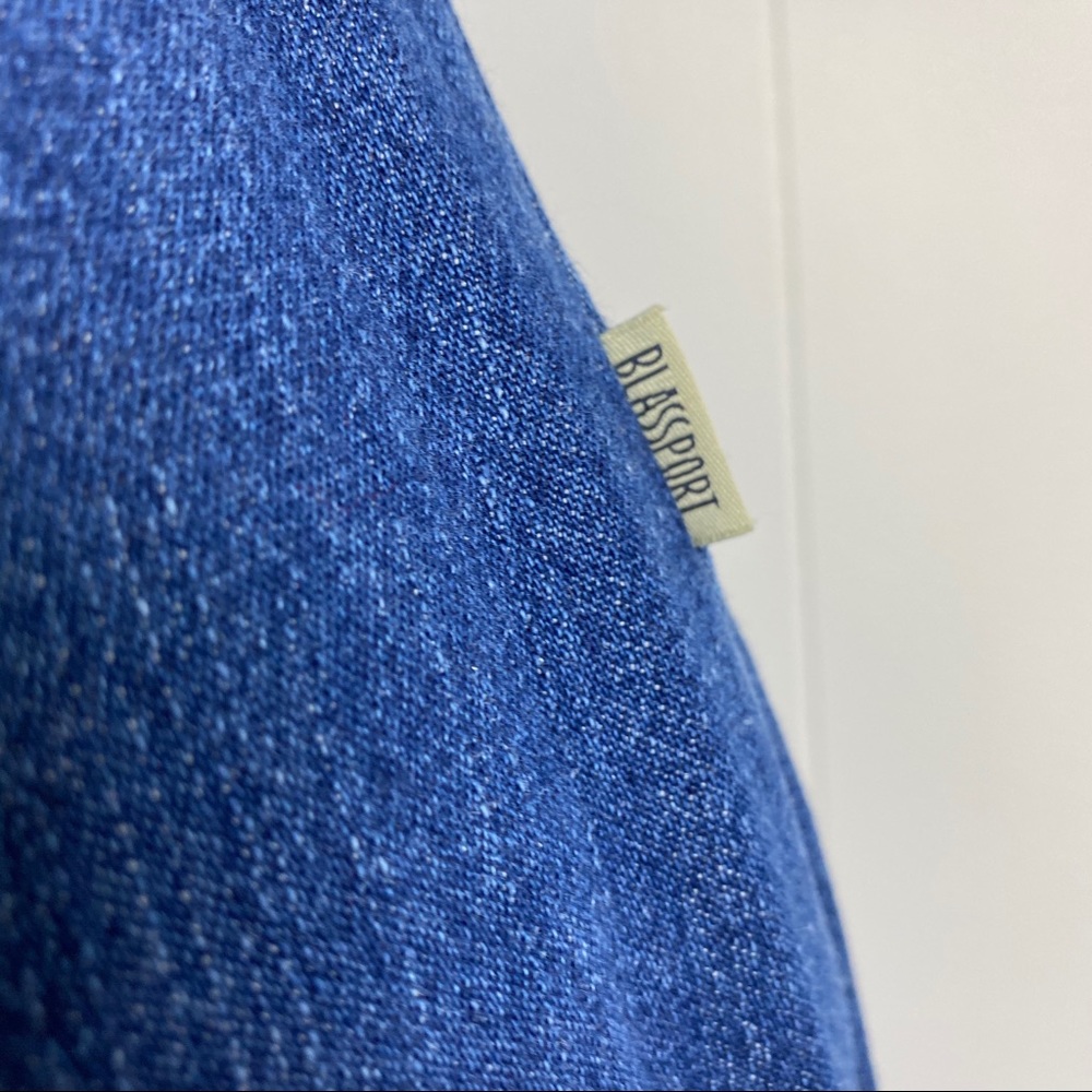 Vintage Blass Sport Denim Button Front Skirt 6P - Picture 5 of 15